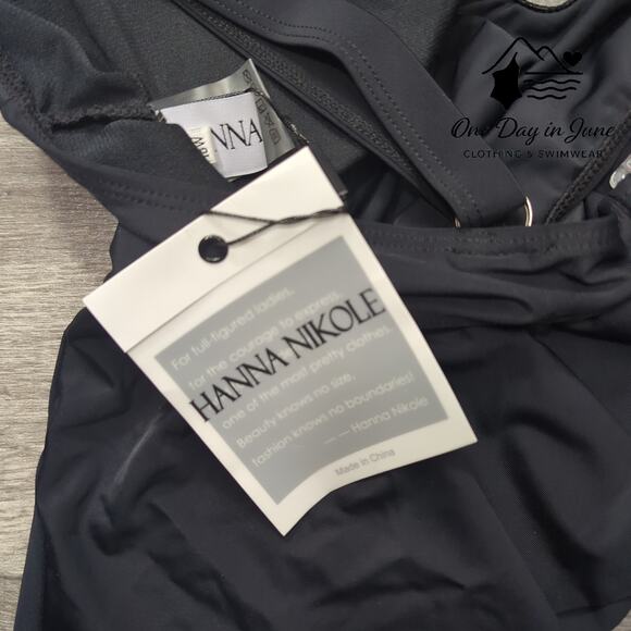 Hanna Nikole Plus Size Knot Front Keyhole Flounce Bikini Swimsuit Size 18W - Picture 6 of 7